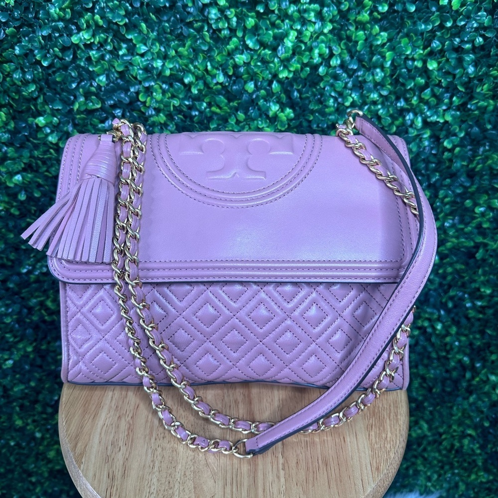 Tory‎ burch medium flemming euc